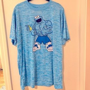Sesame Street Buff Cookie Monster T-Shirt